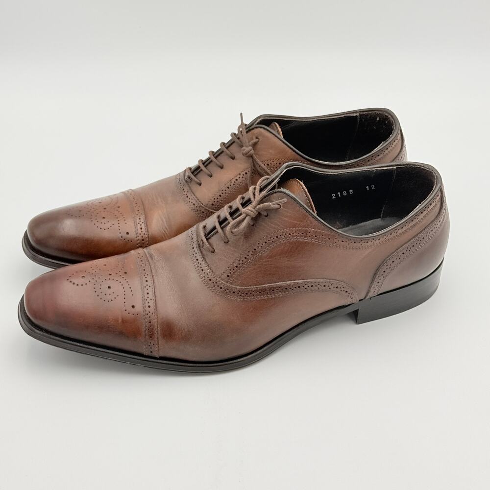 To Boot New York Adam Derrick Brown Leather Oxfords 12